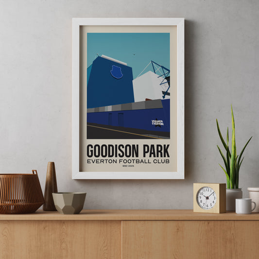 Goodison Park – The Grand Old Lady Wooden Framed Poster With Premium Semi-Glossy Paper